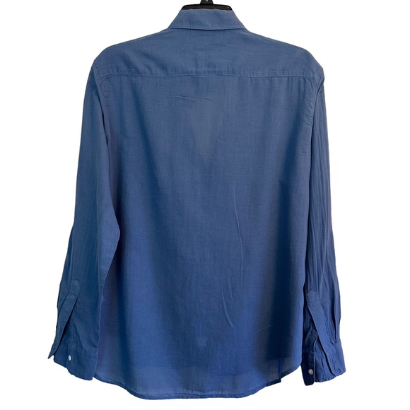 Frank & Eileen Top Size S Collared Lightweight Cotton Buttons Chest Pocket FLAW - Picture 2 of 16